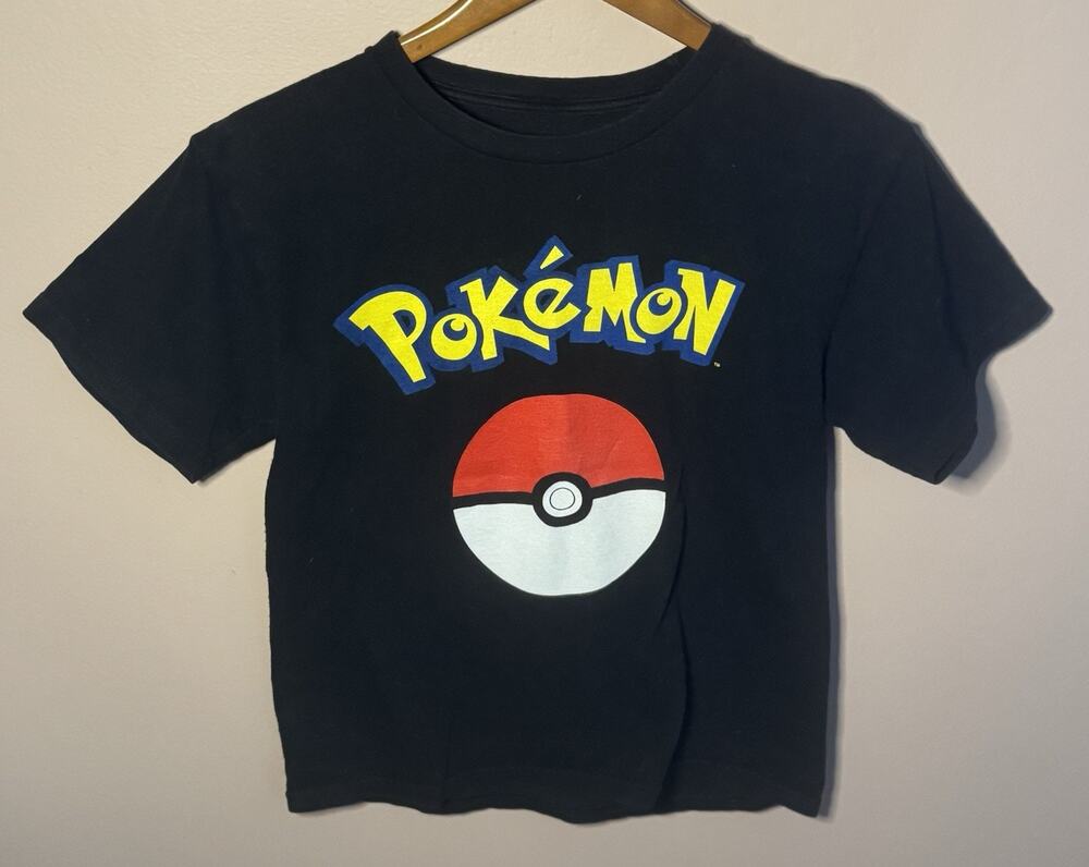We Love Fine Pokemon T-Shirt Med Short Sleeve Cotton Graphic Tee